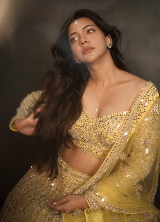 Madonna Sebastian Stuns in a Gorgeous Yellow Lehenga