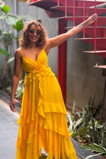 Tejaswi Madivada Radiates Sunshine Vibes in Stunning Yellow Dress