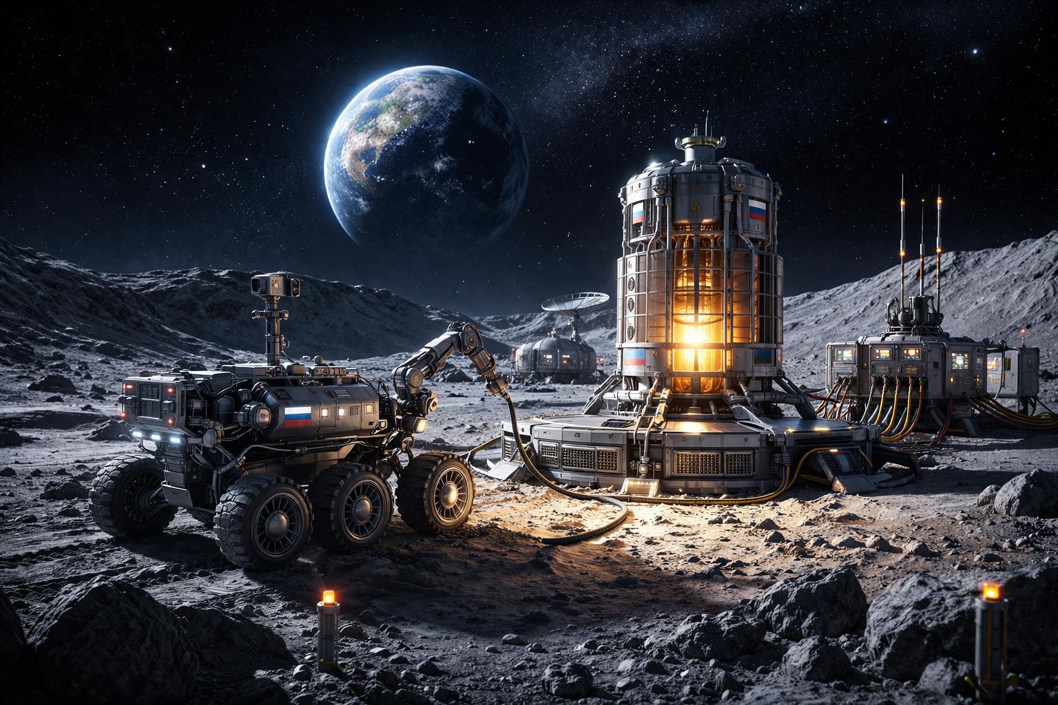 US, Russia and China Race to Build Nuclear Reactors on the Moon