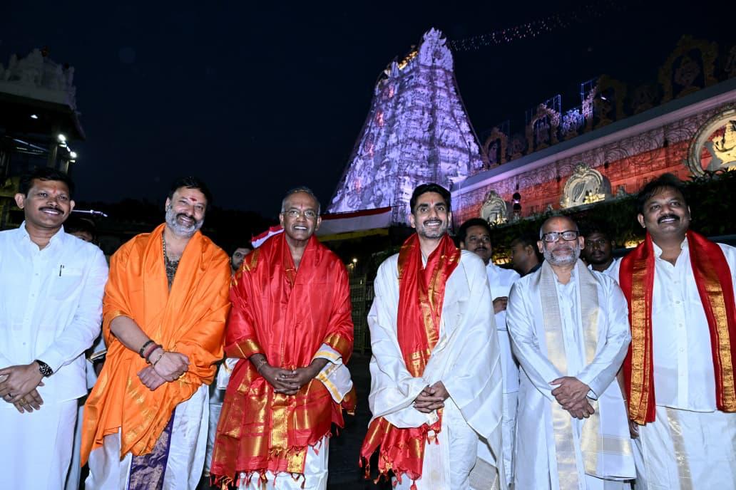 Minister Lokesh Visits Lord Venkateswara Along with Singapore Home Minister K. Shanmugam