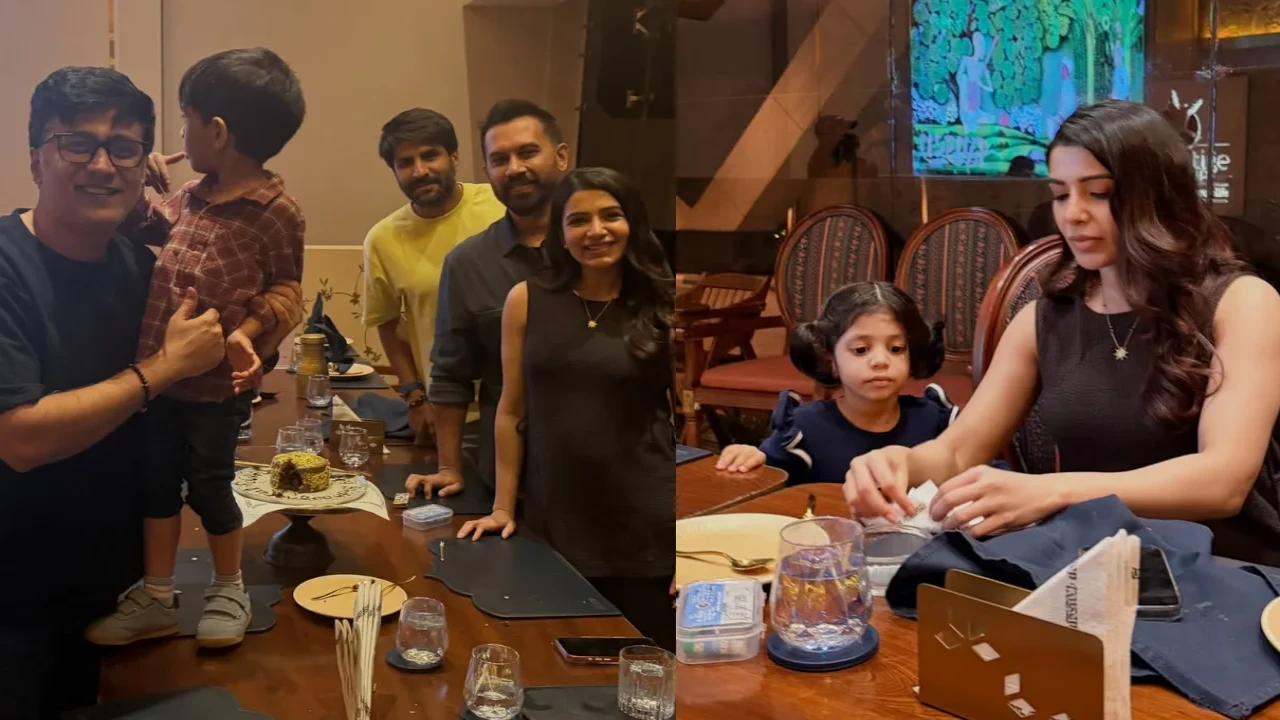రాహుల్ రవీంద్రన్ పుట్టినరోజు వేడుకల్లో సమంత సందడి