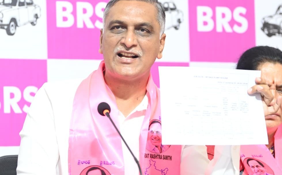 Harish Rao Alleges Government-Created Water Crisis