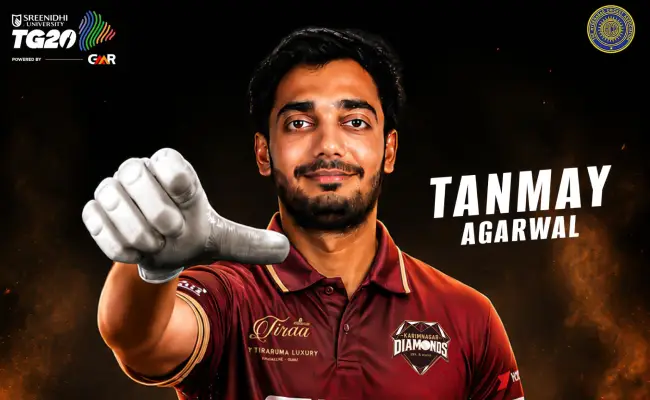 Karimnagar Posts Massive Total Riding on Captain Tanmay Agarwal's Match-Defining Knock