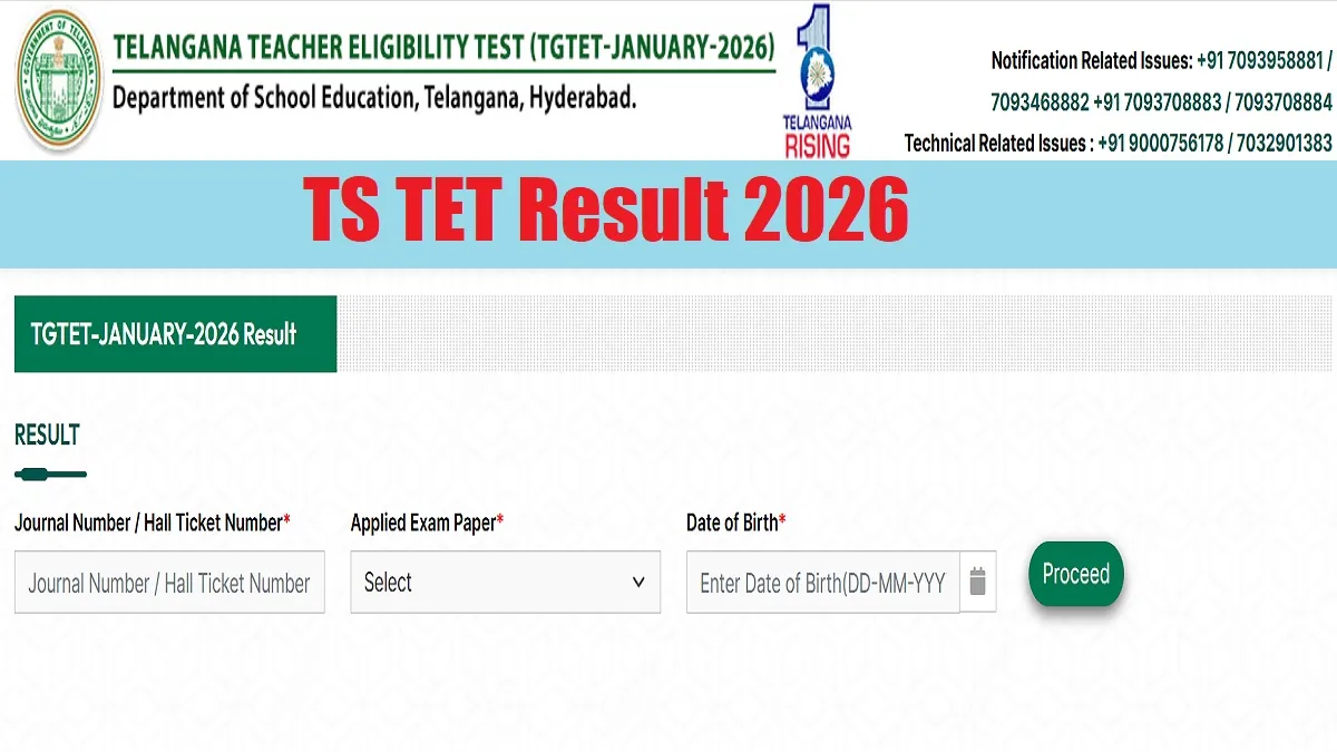 Telangana TGTET In-Service Results Released.. Check Marks Online!