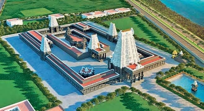 Construction Works at Venkatapalem Srivari Temple Progressing Rapidly