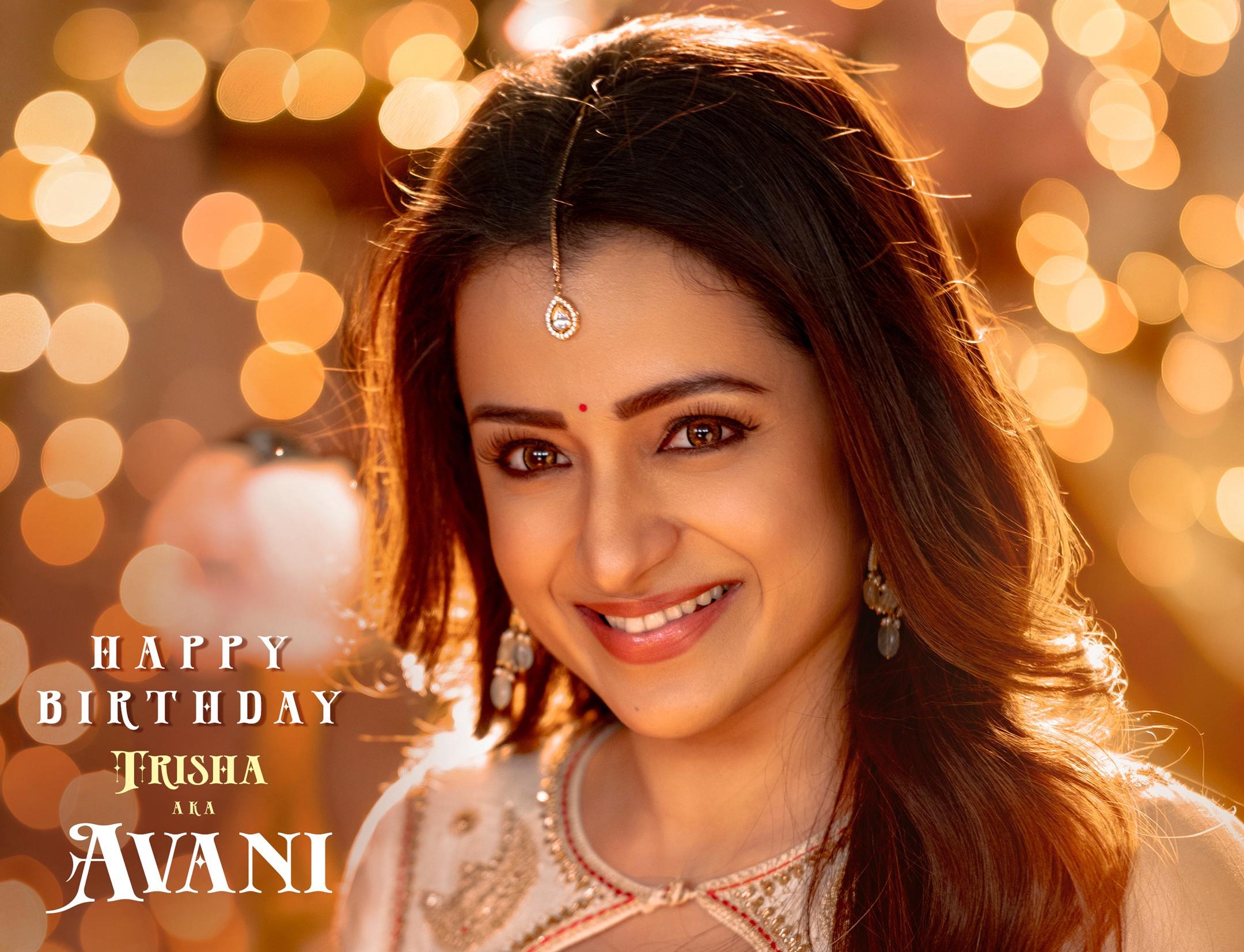 Special wishes to Trisha from the ‘Vishwambhara’ team