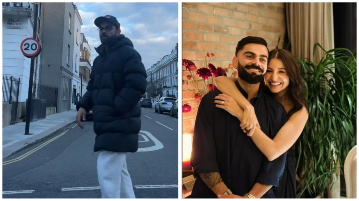 Virat Kohli Spotted with Son Akaay on London Streets