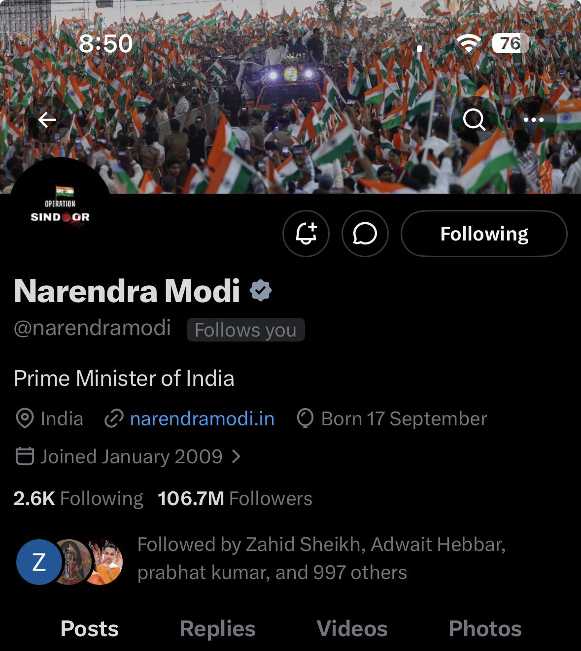 PM Modi Marks One Year Of Operation Sindoor !