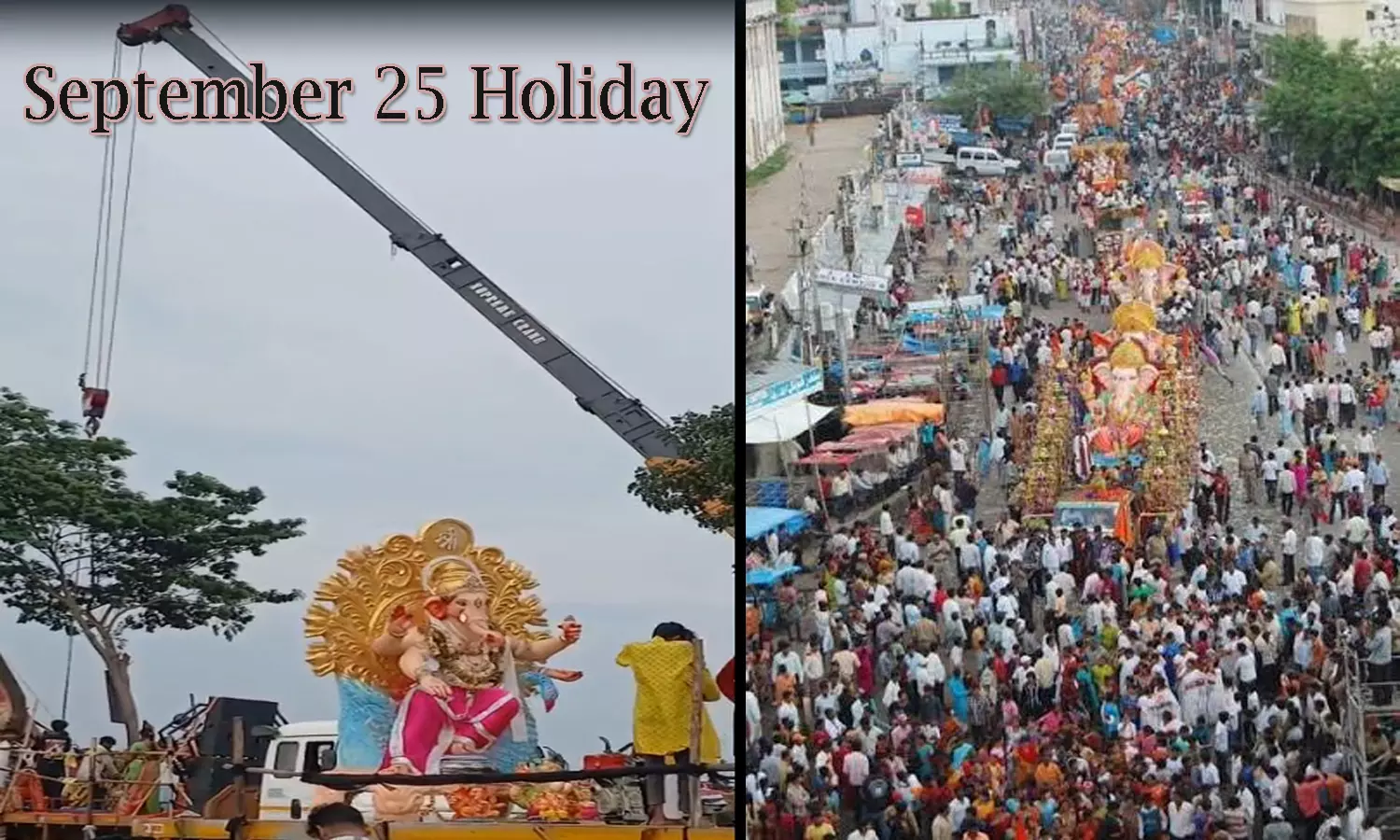 Holiday in Hyderabad for Ganesh Immersion.. But..!