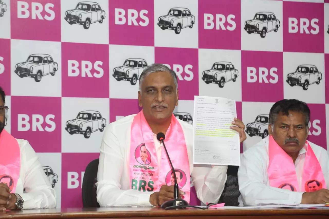 Harish Rao Accuses Revanth Reddy Government of Compromising Telangana’s Water Rights