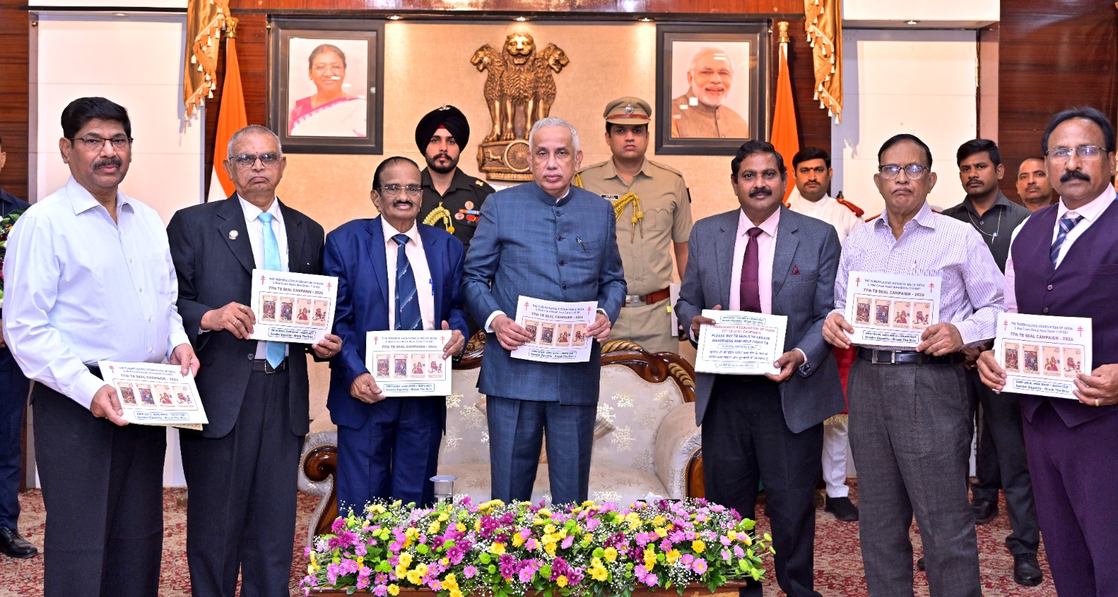 Governor Abdul Nazeer Launches TB Seal Sale Campaign at Lok Bhavan