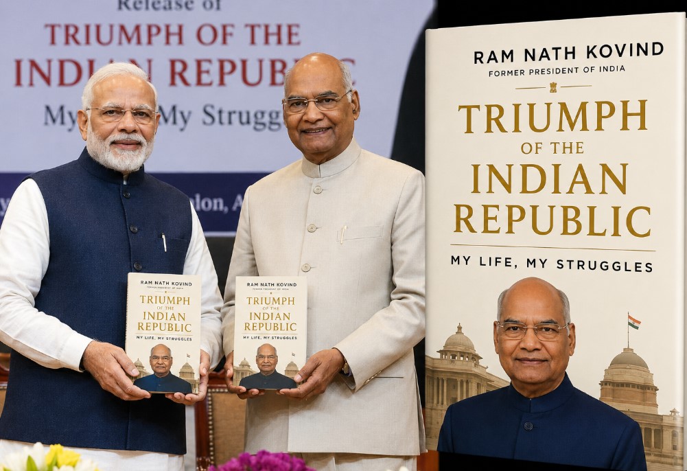 కోవింద్‌ పుస్తకాన్ని ఆవిష్కరించిన మోదీ