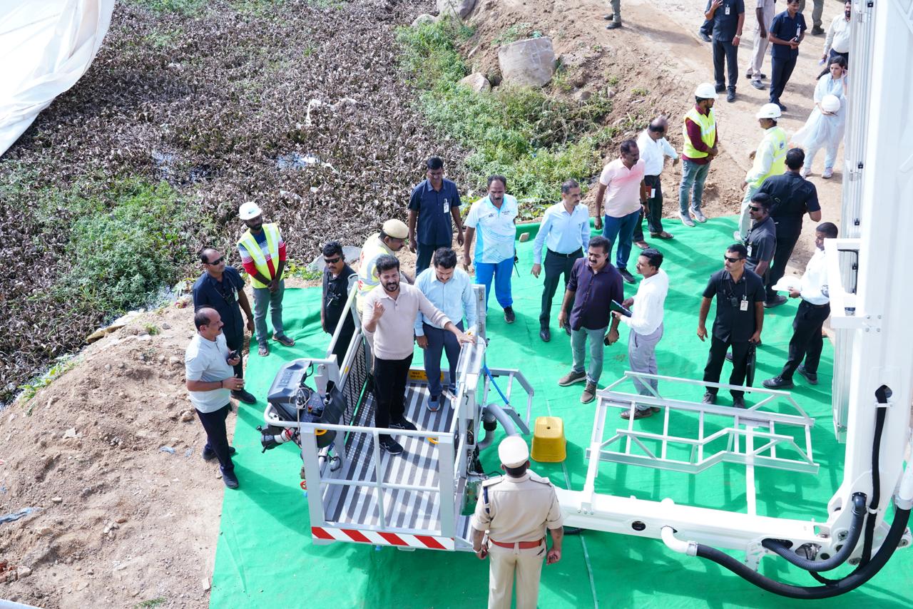 CM Inspects Ongoing Suspension Bridge Works Over Meer Alam Tank