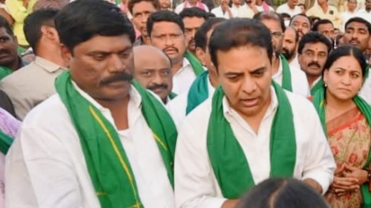పెద్ది సుదర్శన్రెడ్డి విగ్రహం తొలగింపుపై కేటీఆర్ ఆగ్రహం