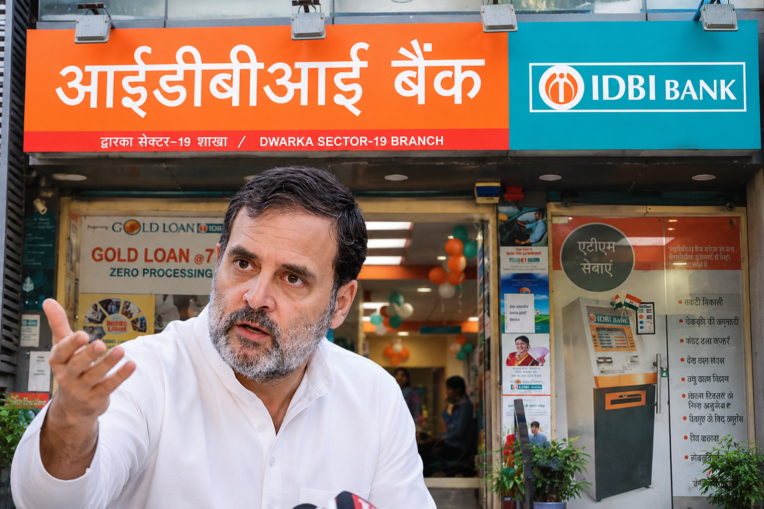 Rahul Gandhi Questions Centre’s Decision to Sell Profitable IDBI Bank to Canada’s Fairfax