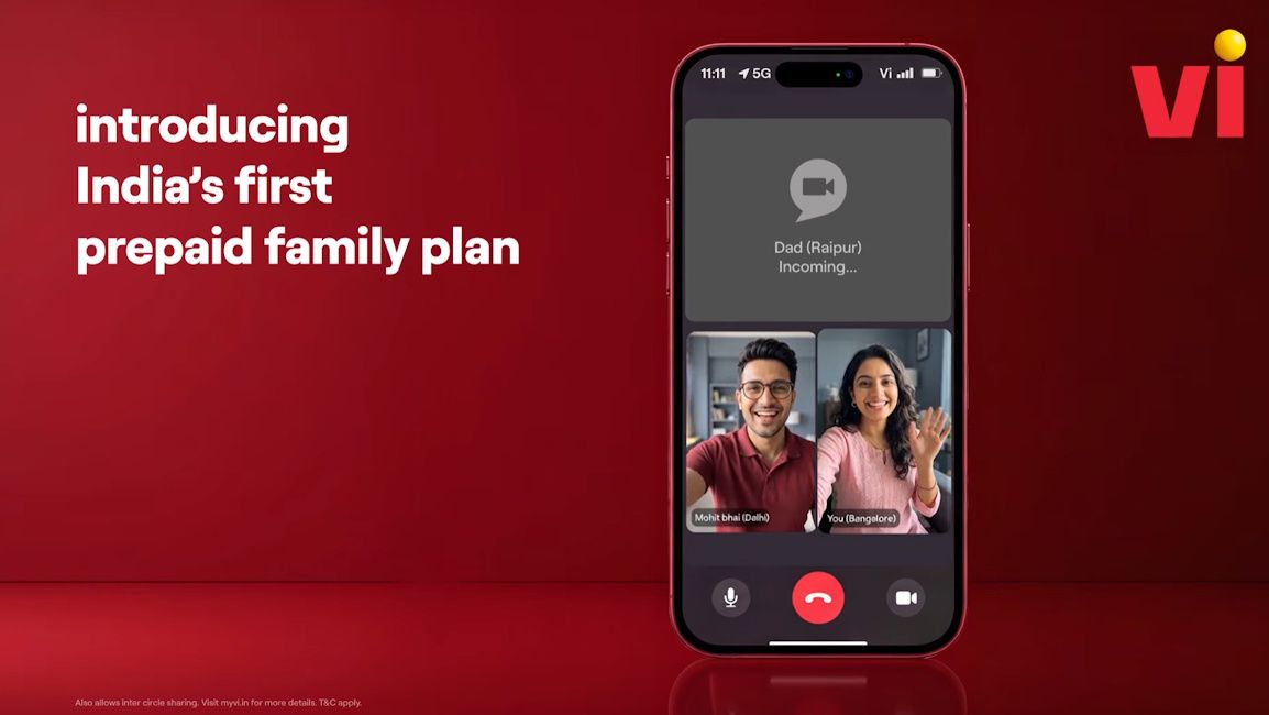 Vi Introduces Data Sharing for Prepaid Users: Transfer Up to 500MB to Family Members