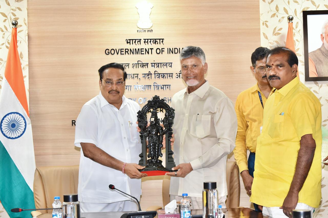 CM Chandrababu meets Union Minister C.R. Patil