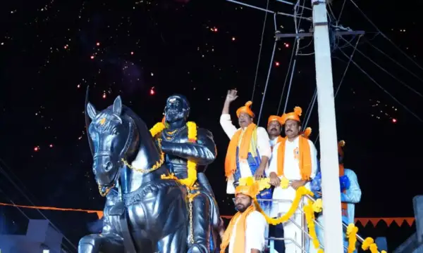 Nirmal MLA Maheshwar Reddy Unveils Chhatrapati Shivaji Maharaj Statue in Naidivada