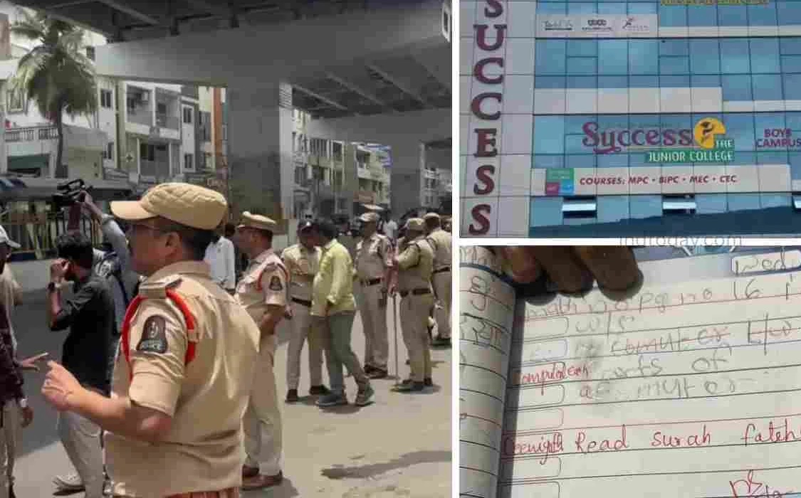 హోంవర్క్పై హంగామా...స్కూల్ ముందు ఉద్రిక్తత