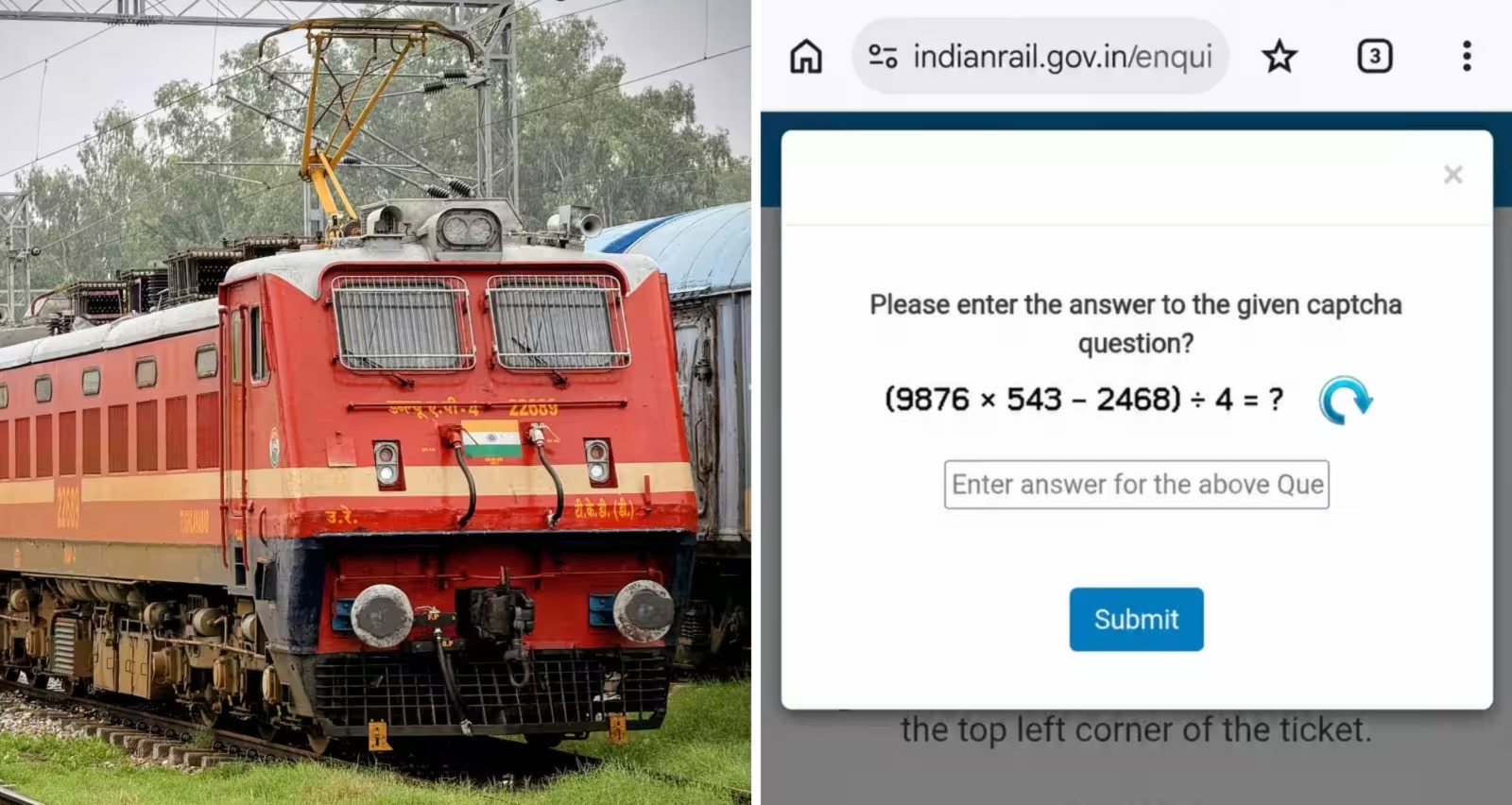ఐఆర్‌సీటీసీ క్యాప్చాపై సోషల్‌ మీడియాలో జోరుగా చర్చ