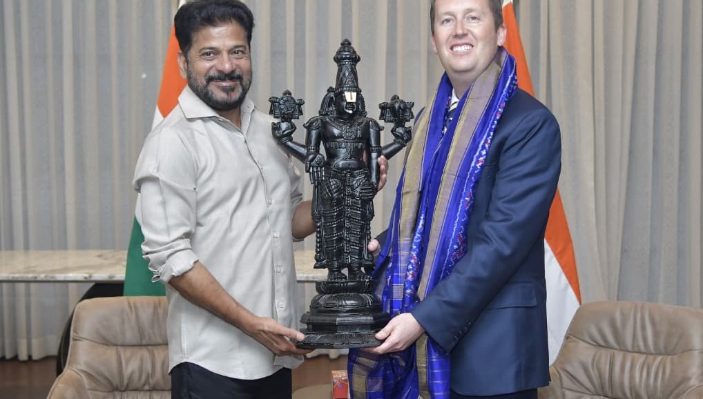 Telangana CM Revanth Reddy Meets US Ambassador Sergio Gor