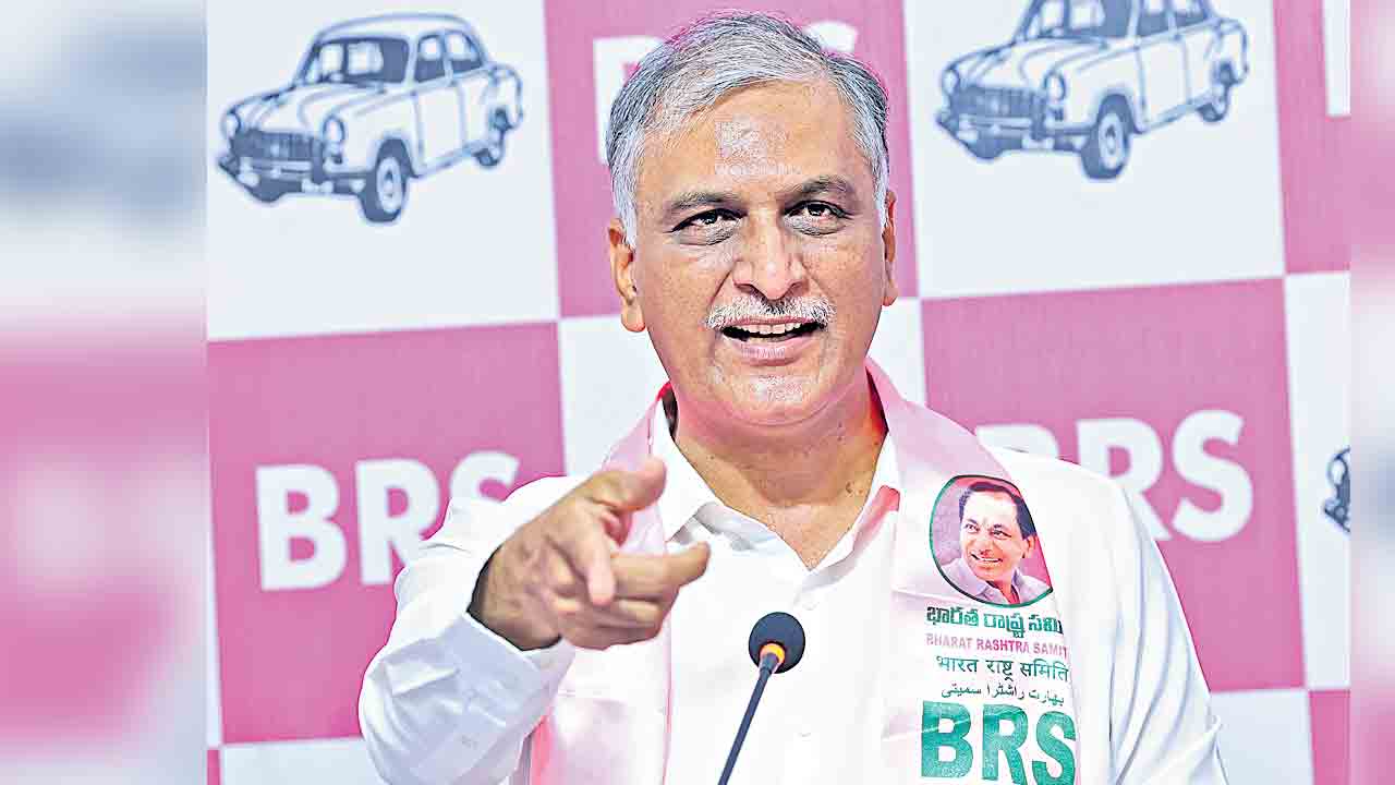 తెలంగాణ ప్రాజెక్టులపై హరీశ్‌రావు ఫైర్‌.. జీఆర్‌ఎంబీపై ప్రభుత్వానికి కీలక డిమాండ్‌