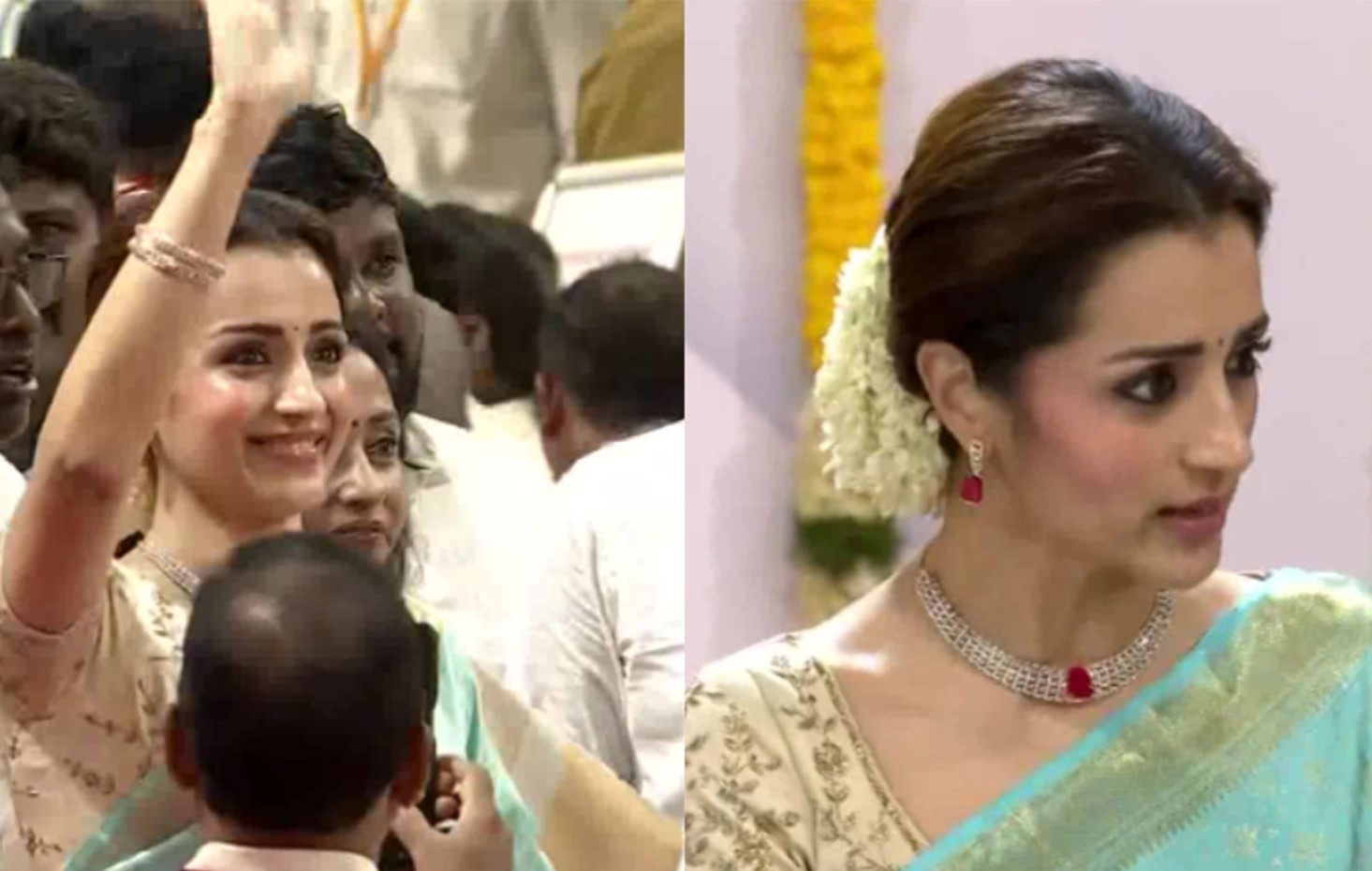 Trisha’s Special Appearance at Vijay’s Oath Taking Ceremony