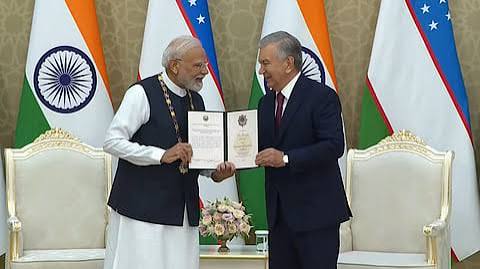 PM Modi Receives Uzbekistan’s Highest Honour