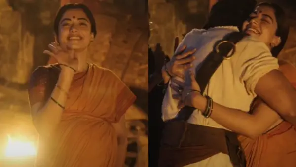 ‘రణబాలి’ షూటింగ్ పూర్తి చేసిన రష్మిక.. విజయ్ స్పెషల్ హగ్ వైరల్!