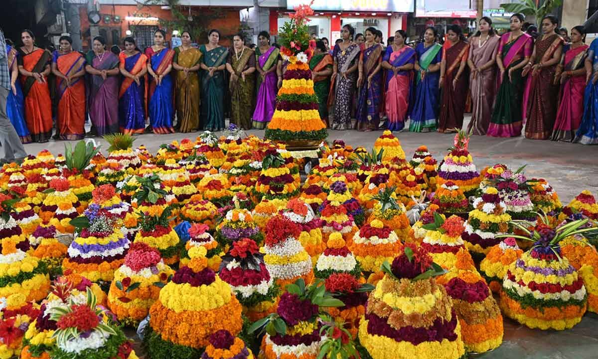 Telugu NRIs Celebrate Bathukamma in Grand Style in Texas