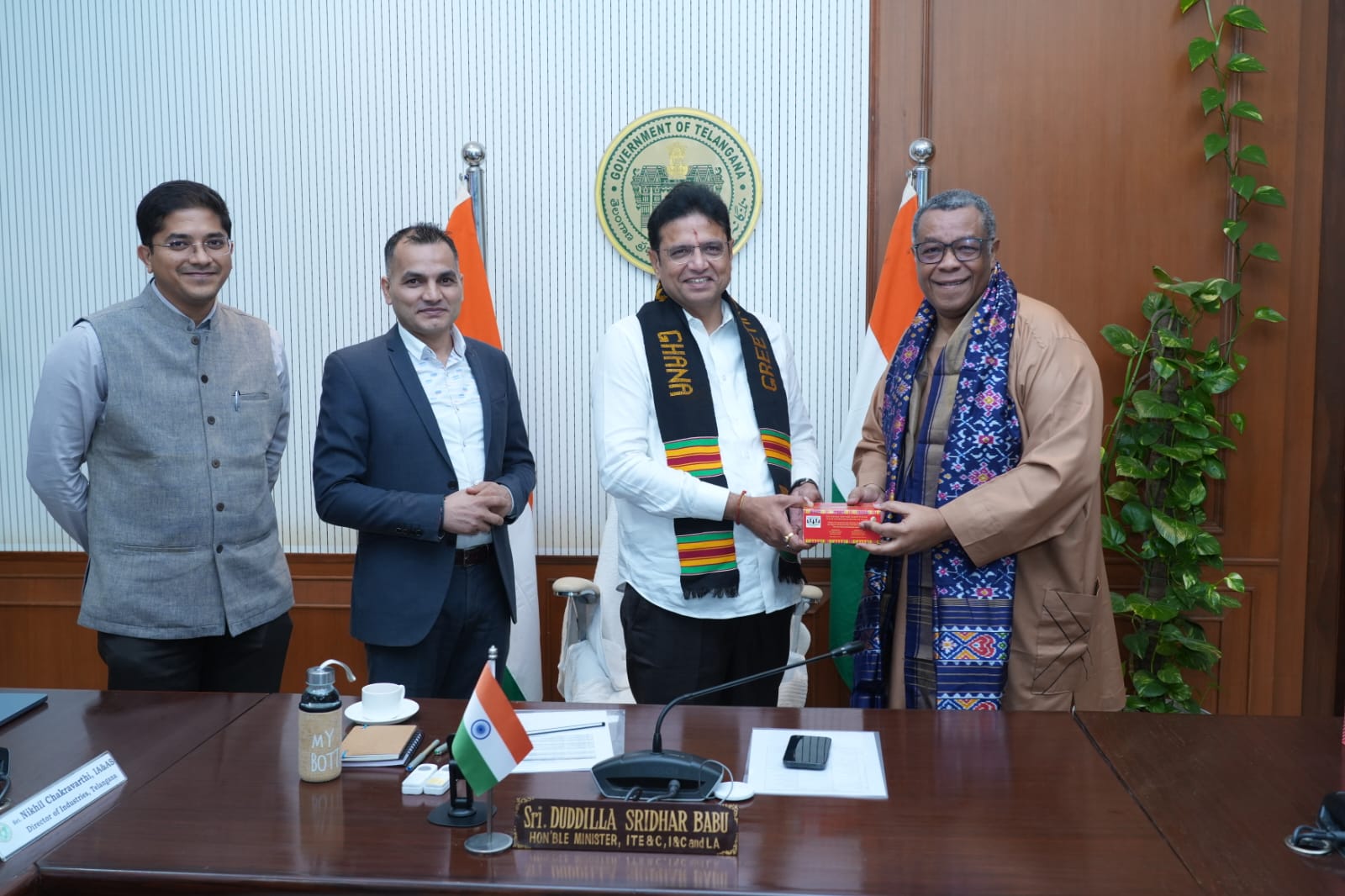 Telangana to Guide Ghana’s Industrial Growth: Minister Sridhar Babu