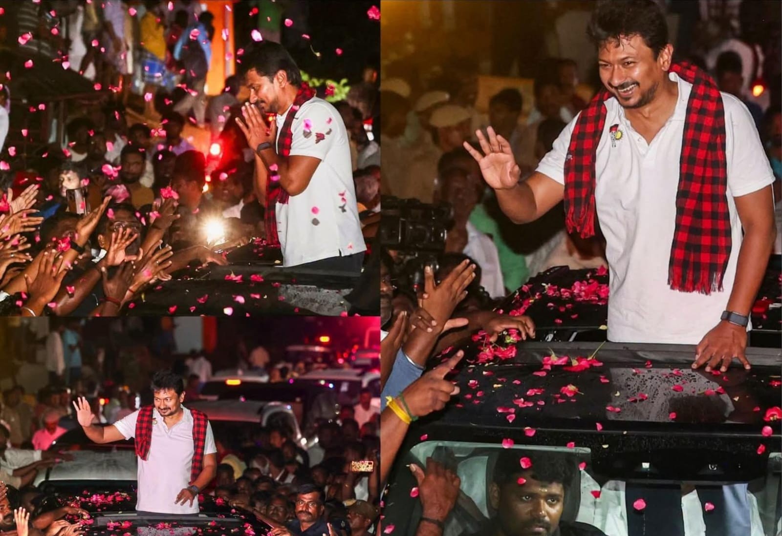 Udhayanidhi Stalin's Release Draws Massive Crowd Outside Police Station