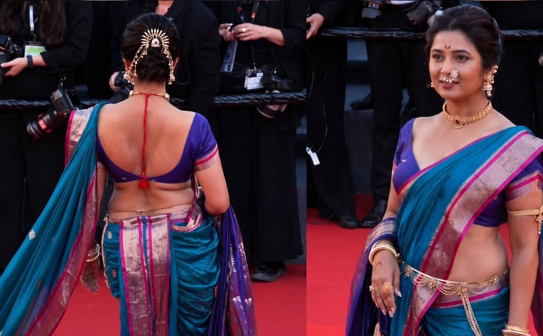 Indian Actress Shines in Saree at Cannes