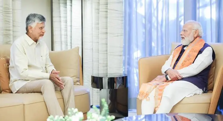 ప్రధాని మోదీతో సీఎం చంద్రబాబు భేటీ