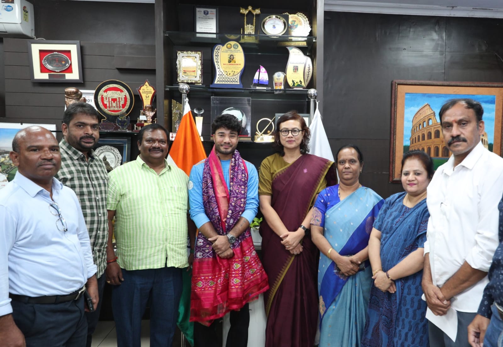 Arjuna Awardee Dhanush Srikanth Honoured in Hyderabad