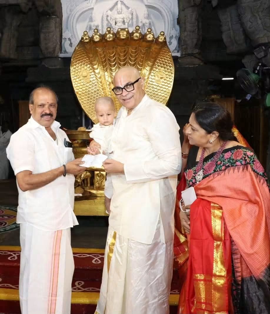 Vaayuv Tej Offers Donation to Vengamamba Annadana Seva