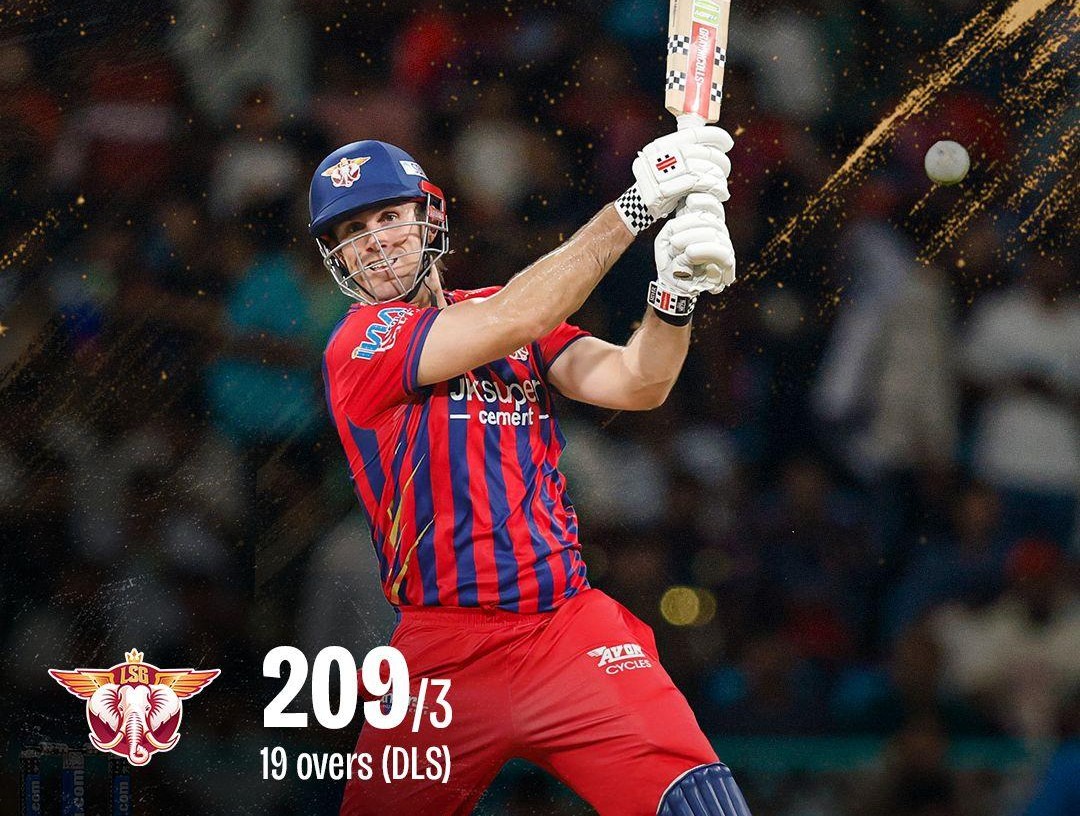 Lucknow vs RCB match interrupted due to rain