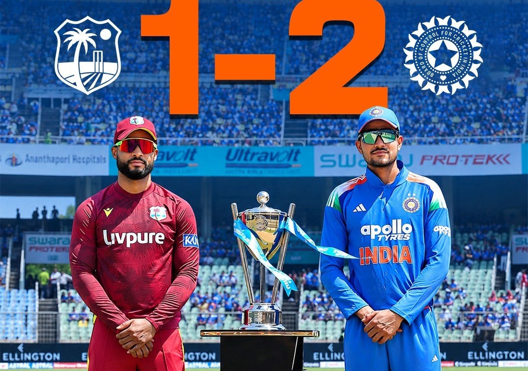 West Indies Beat India by 5 Wickets in Third ODI