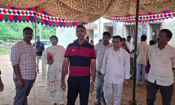 District SP K. Chakravarthy Inspects Election Nomination Centres in Chinturu