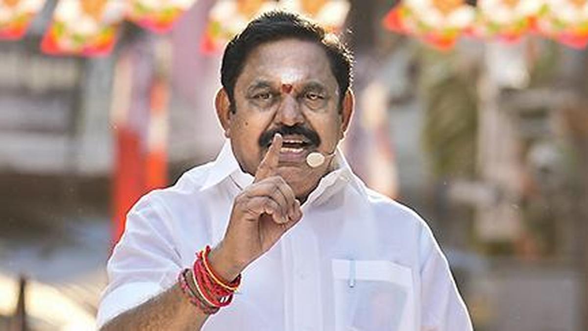 AIADMK Chief Palaniswami Seeks Appointment with Tamil Nadu Governor