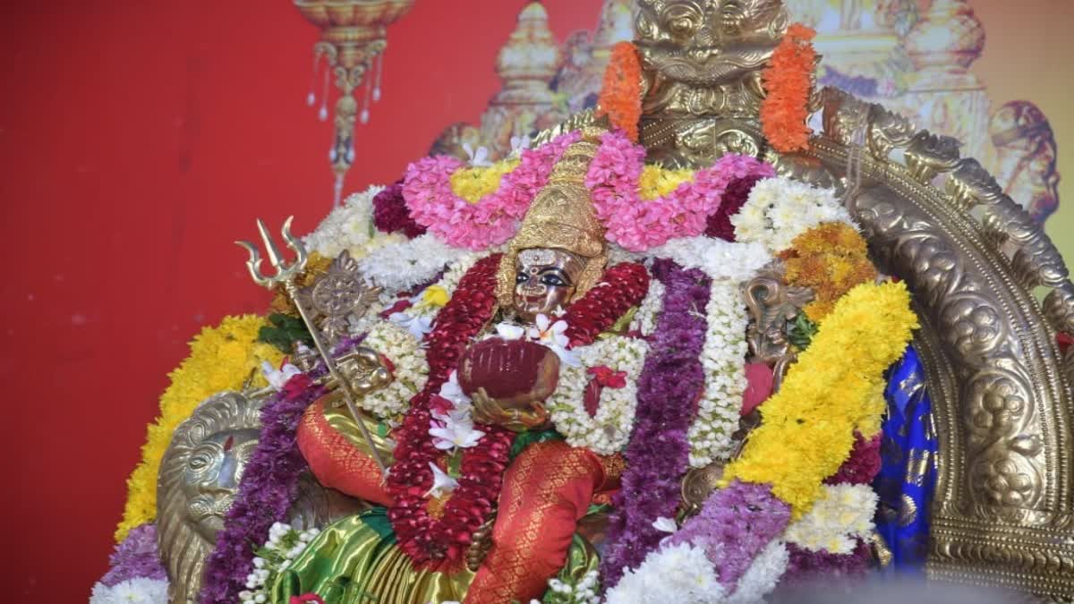 Durga Navaratri Day Four: Kanaka Durga as Maha Chandi Devi