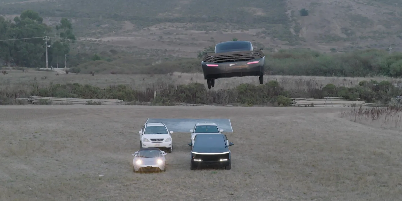 Tesla Car Takes Flight, Video Goes Viral