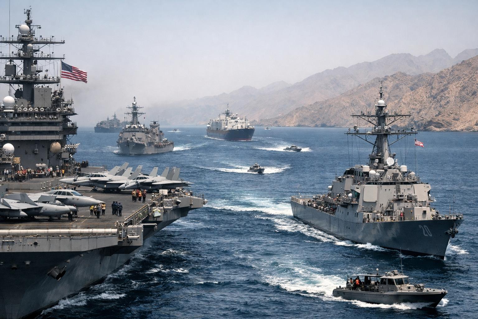 Iran-US Tensions Escalate: Tehran Claims Missile Strikes on US Warships in Strait of Hormuz