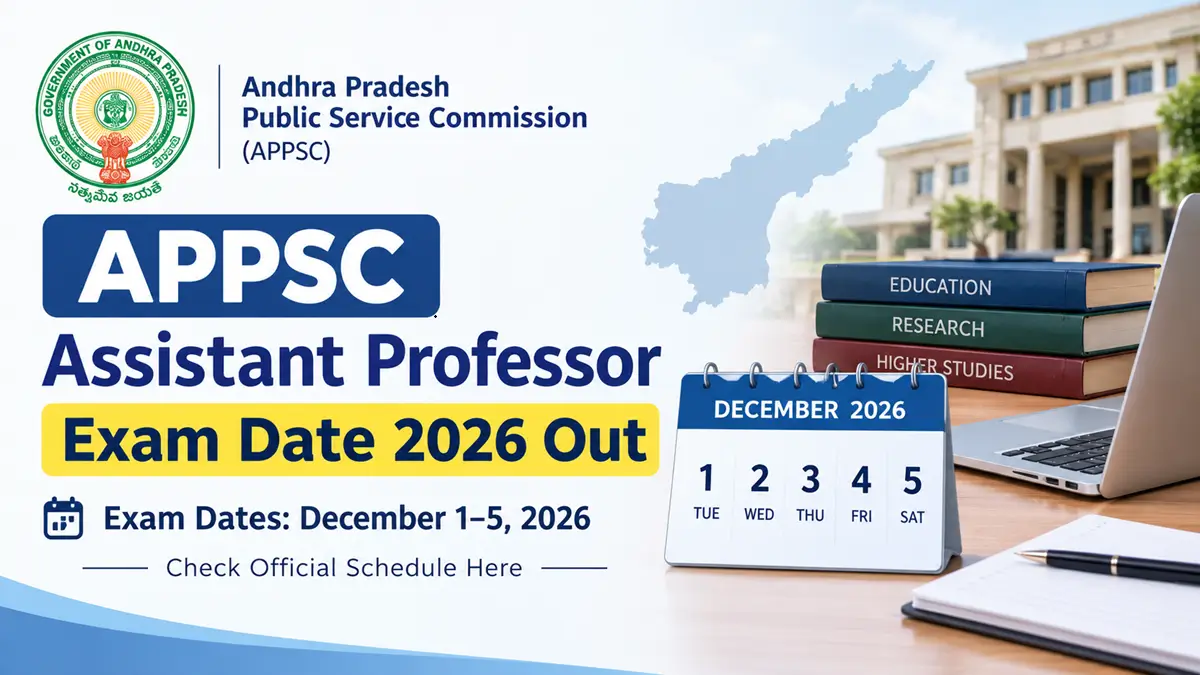 యూనివర్సిటీ అసిస్టెంట్ ప్రొఫెసర్ పోస్టులకు స్క్రీనింగ్ పరీక్షల షెడ్యూల్ విడుదల