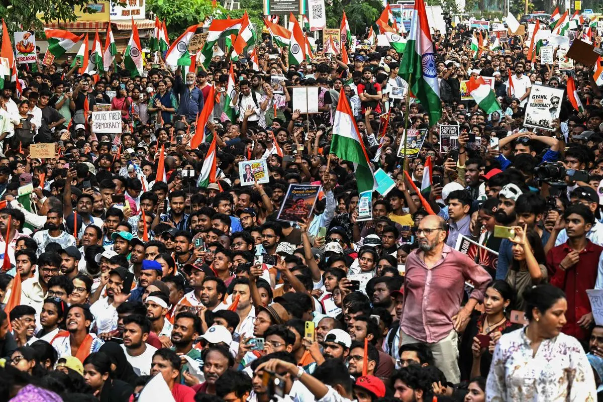Protests Continue in Delhi Demanding CEC Gyanesh Kumar’s Resignation