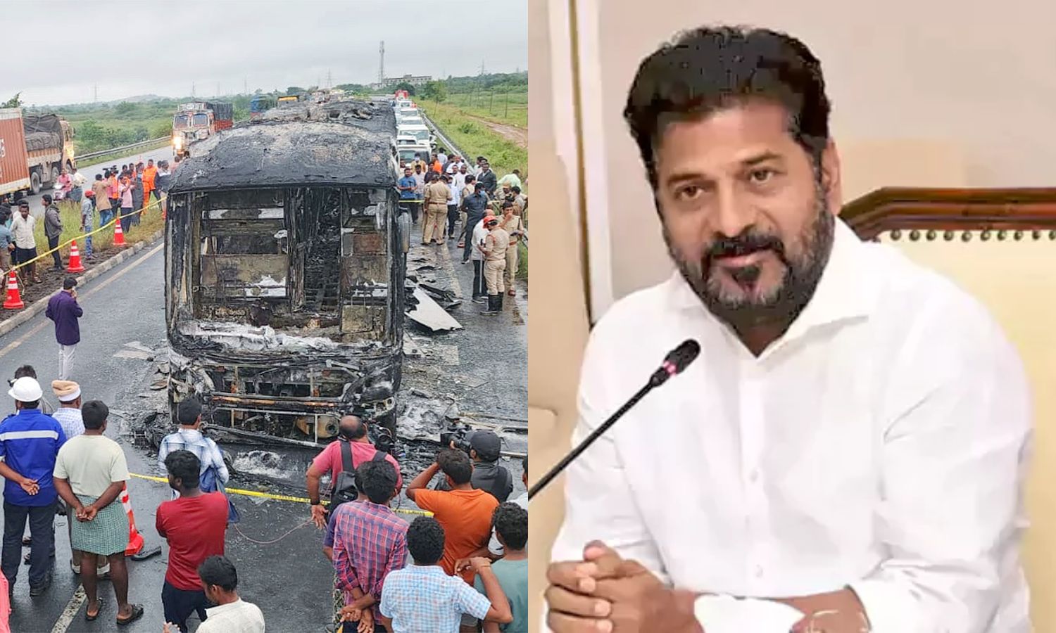 సూర్యాపేట బస్సు ప్రమాదంపై సీఎం రేవంత్ రెడ్డి దిగ్భ్రాంతి..