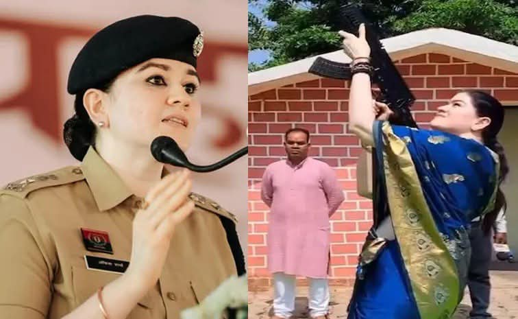 Lady Singham Ankita Sharma’s AK-47 Firing Video Goes Viral During Dussehra Arms Worship