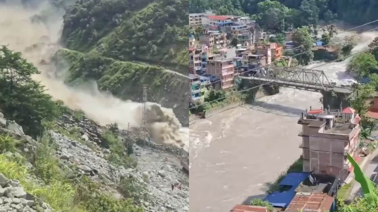 Nepal Floods Cause Massive Destruction...