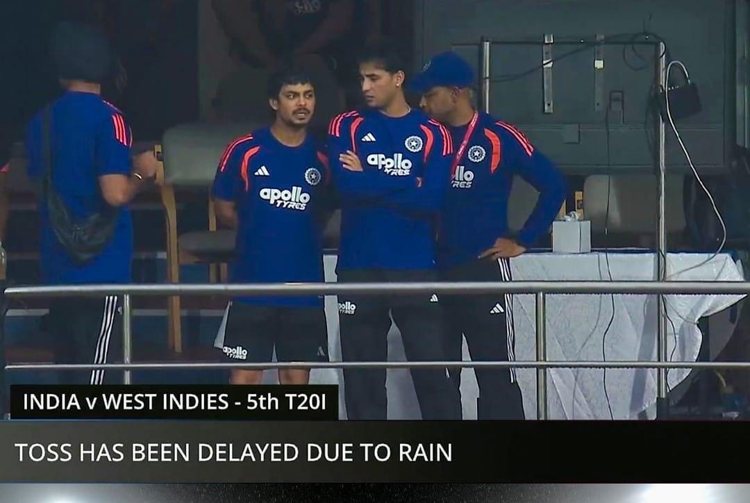 Rain Delays Toss in India vs West Indies T20 Series Decider