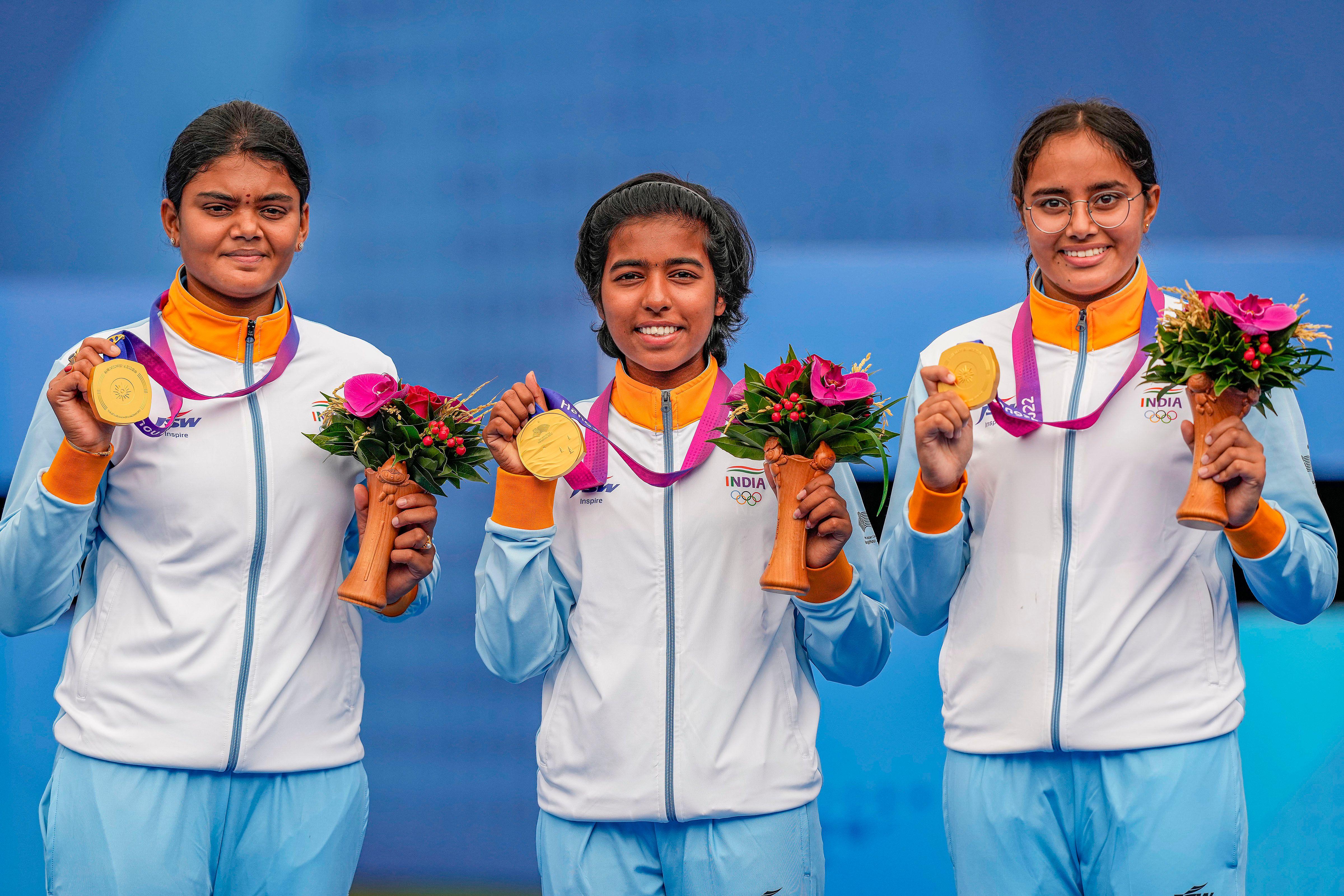 India’s Archers Strike Gold Hat-Trick at Asian Games 2026 in One Spectacular Day
